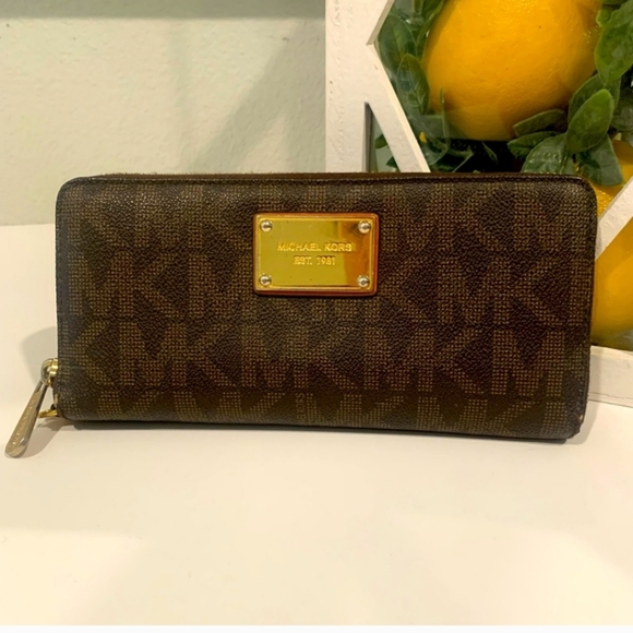 MICHAEL Michael Kors Handbags - **SOLD**Michael Kors: Large Monogram Wallet